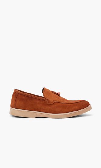 Suede Solid Loafers