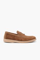 Suede Solid Loafers