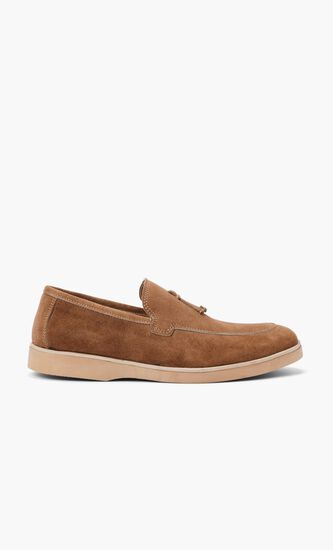 Suede Solid Loafers