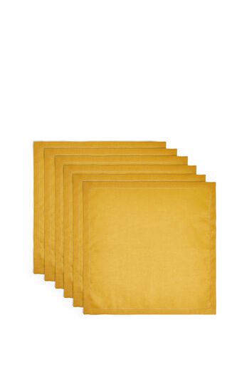 Set of 6 -Feliz Napkin