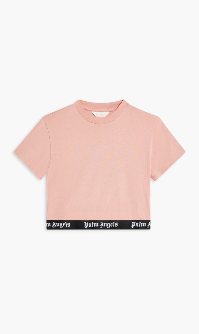 LOGO TAPE CROPPED T-SHIRT