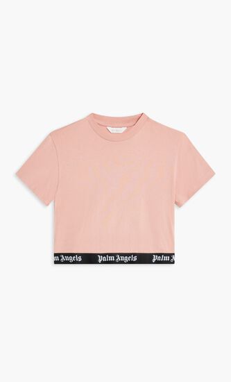 LOGO TAPE CROPPED T-SHIRT