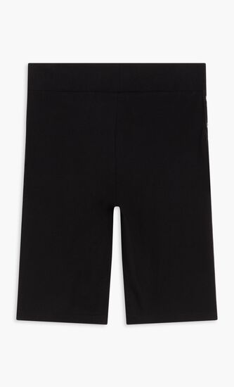 Biker Pants With Eyelet Tape On Side