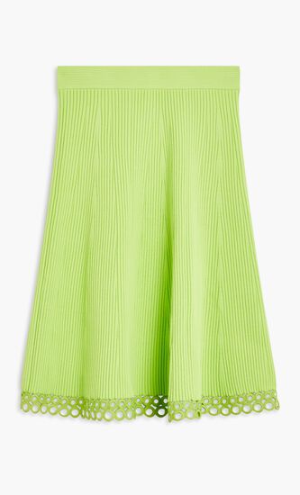 LIVINA COMPACT CROCHET RINGS MIDI SKIRT