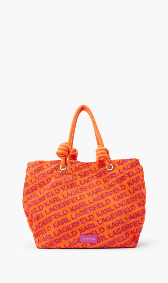 K/LOGO BEACH PRINTED TOTE