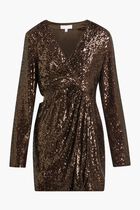 CONRAD HAMMERED SEQUINS BLAZER MINI DRESS