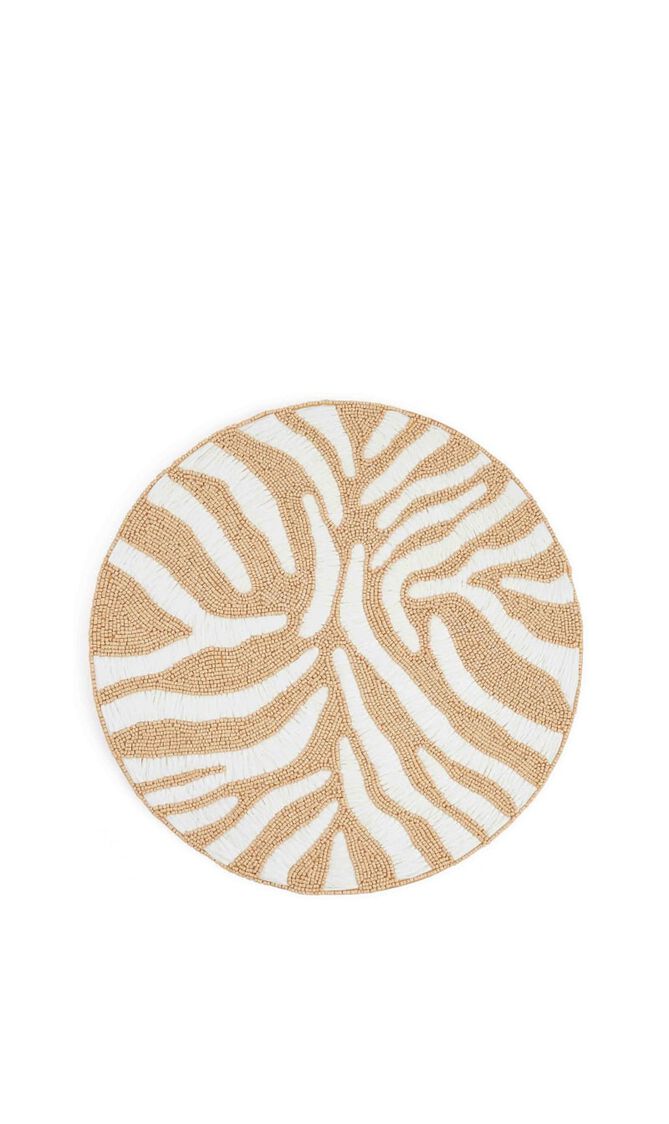 Serengeti Placemat in White & Natural