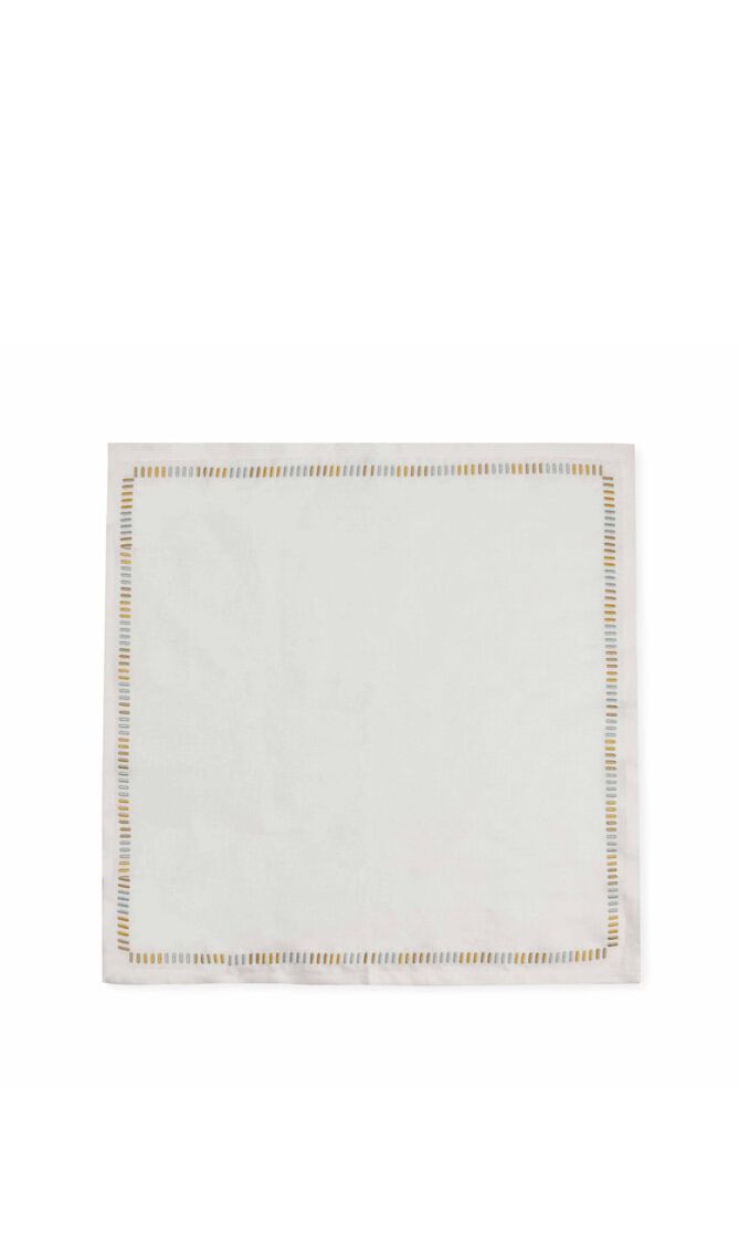 Harmonie Napkin in White, Gold & Silver