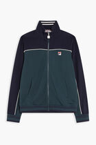 Retro Track Jacket With Fold Down Collar