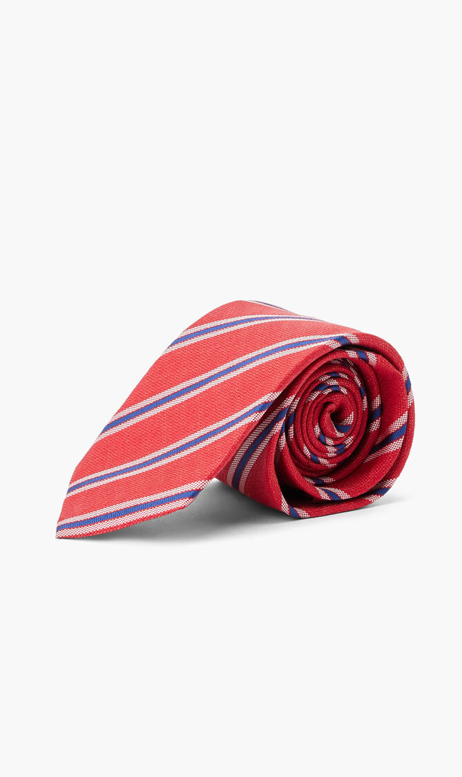 Dual Colored Striped Tie