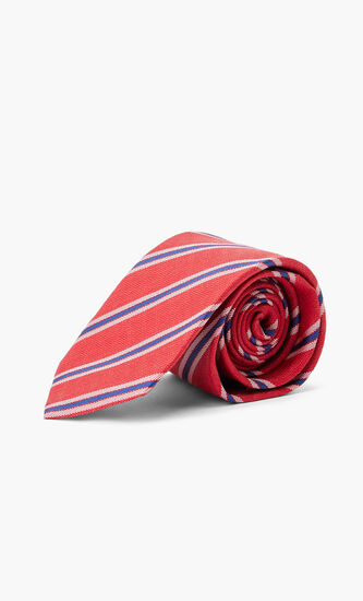 Dual Colored Striped Tie