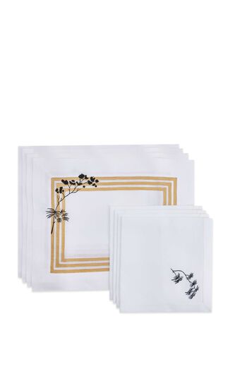 V Kyoto Set of 4 Placemats & Napkins