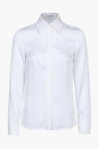 Solid Optic White Collared Shirt