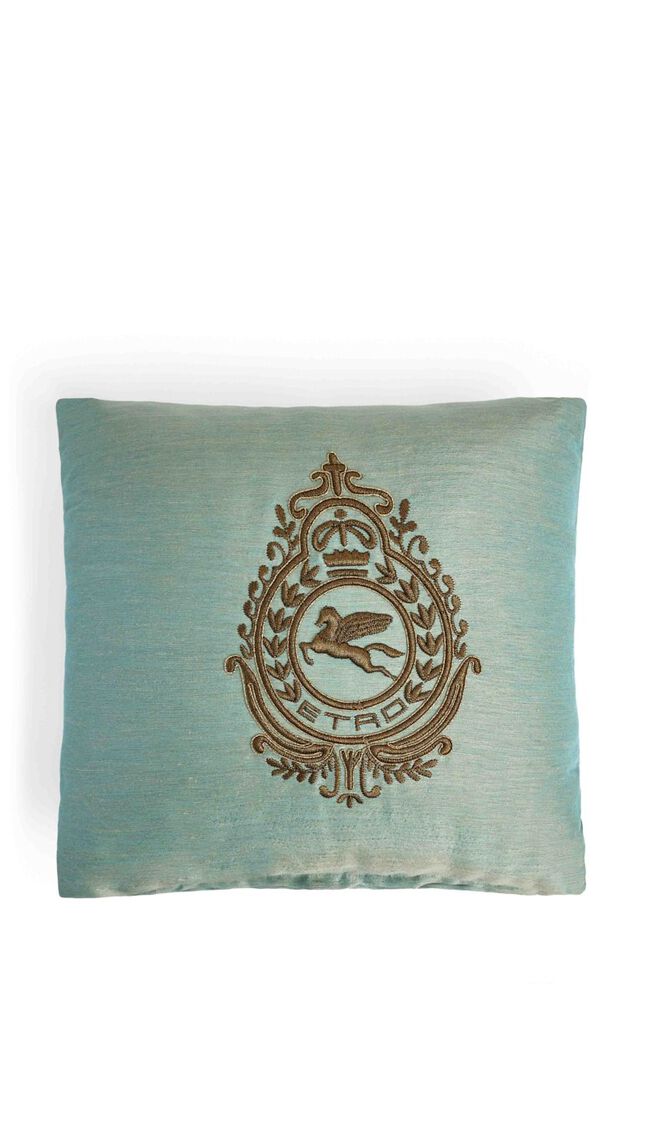 Crest Embroidered Cushion