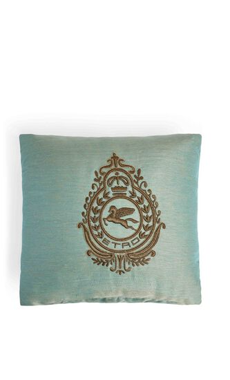 Crest Embroidered Cushion