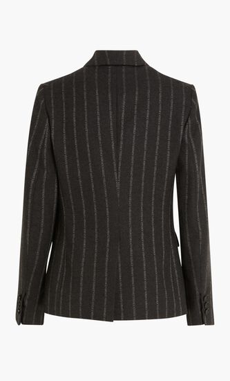 JACKET LOGO PINSTRIPE TESS WOOL