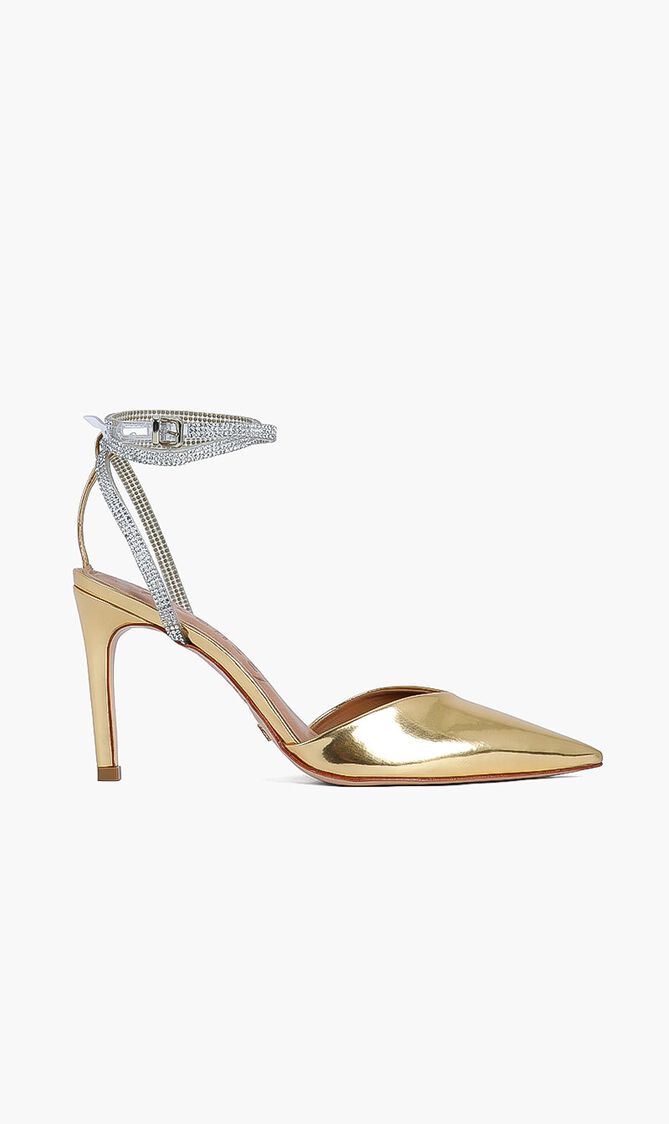 Slingback Metallic Heels