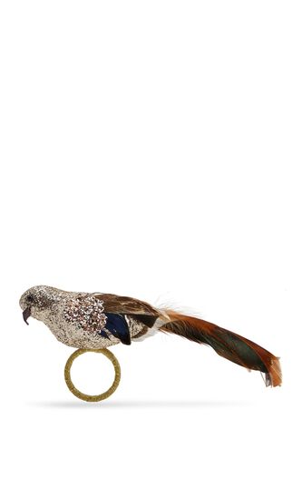 Glam Bird Napkin Ring in Multi