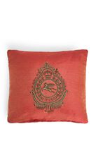 Crest Embroidered Cushion