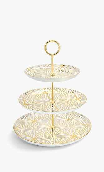 Lily Pad 3 Tiered Platter