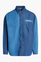 Colorblock Denim Shirt