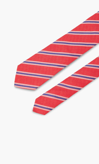 Dual Colored Striped Tie