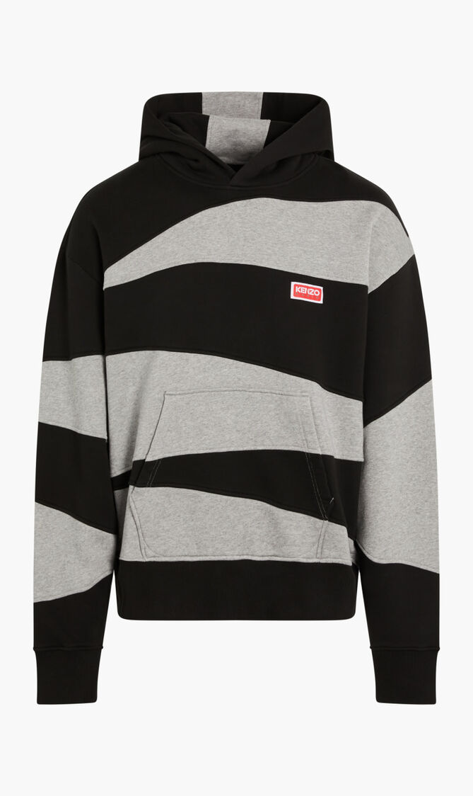 Dazzle Striped Oversize Hoodie