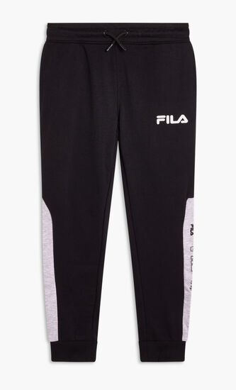 Paneled Joggers With Vertical Graphic