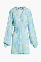 MAGDA JACQUARD WRAP DRESS