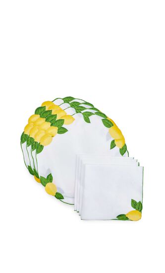 Citron Set of 4 Placemats & Napkins