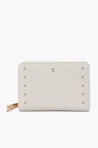 White Zip Lock Wallet