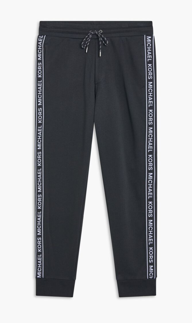 Logo Print Cotton Blend Joggers