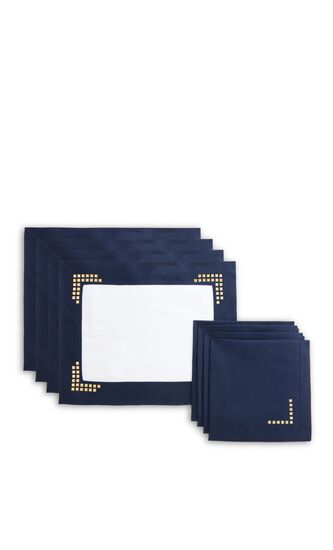 Scalla Set of 4 Placemats & Napkins