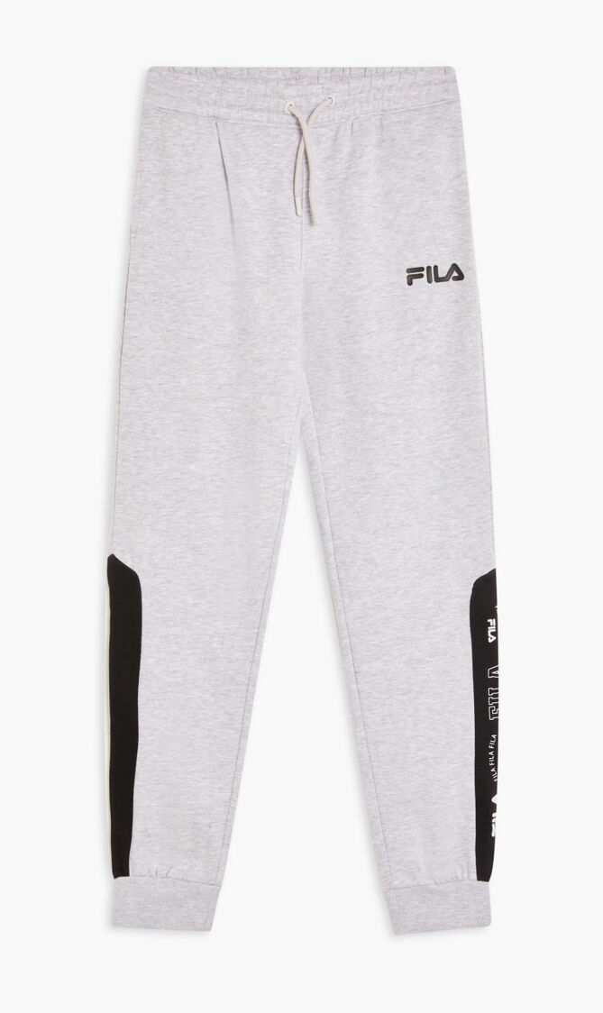 Paneled Joggers With Vertical Graphic