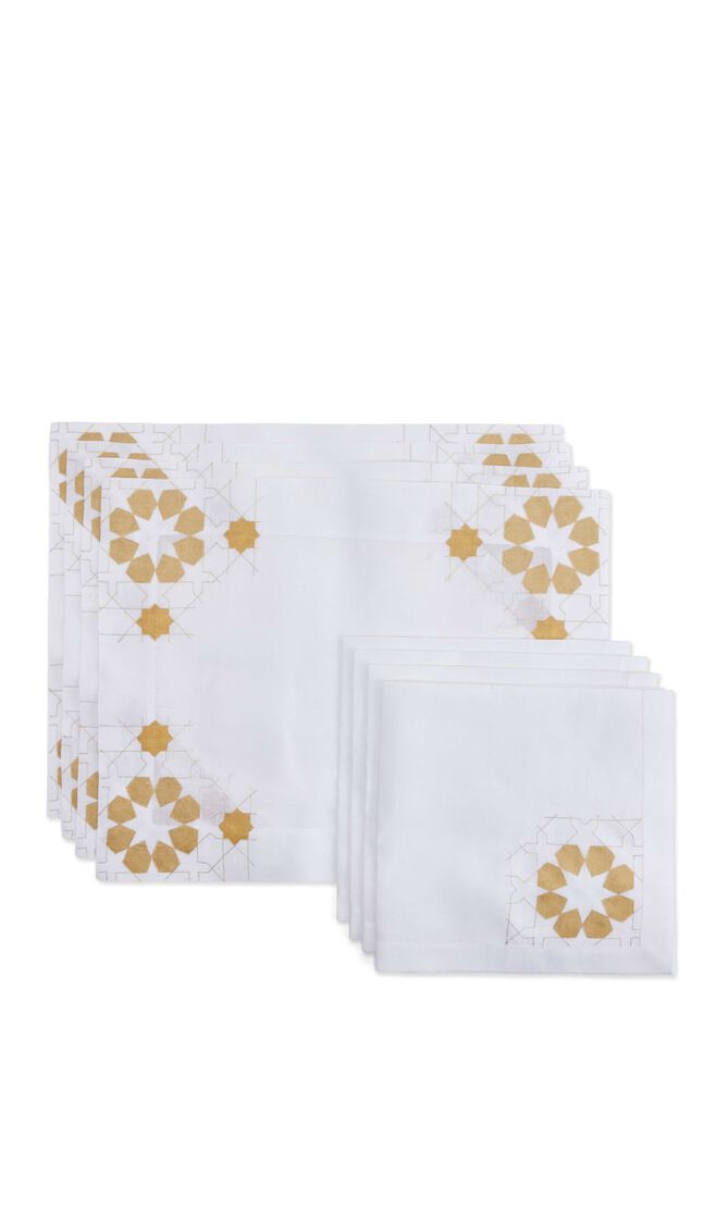 Mosaique Set of 4 Placemats & Napkins