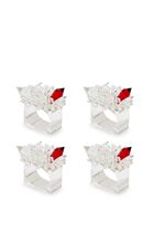 Zenith Napkin Ring in Crystal, Set of 4