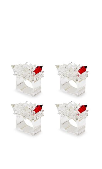 Zenith Napkin Ring in Crystal, Set of 4