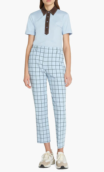 Chequered Belted Pants