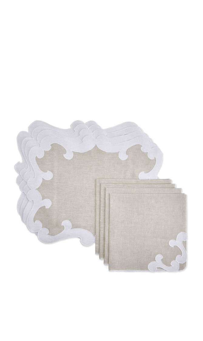 Chambord Set of 4 Placemats & Napkins