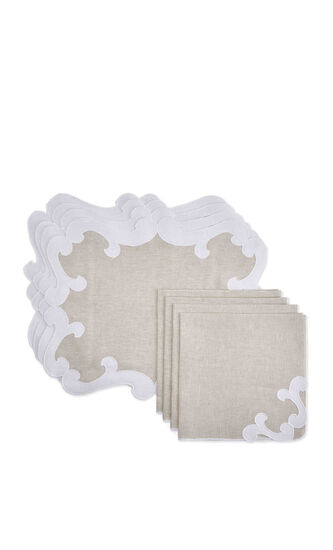 Chambord Set of 4 Placemats & Napkins