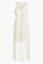 JANETTE COTTON MESH MIDI DRESS