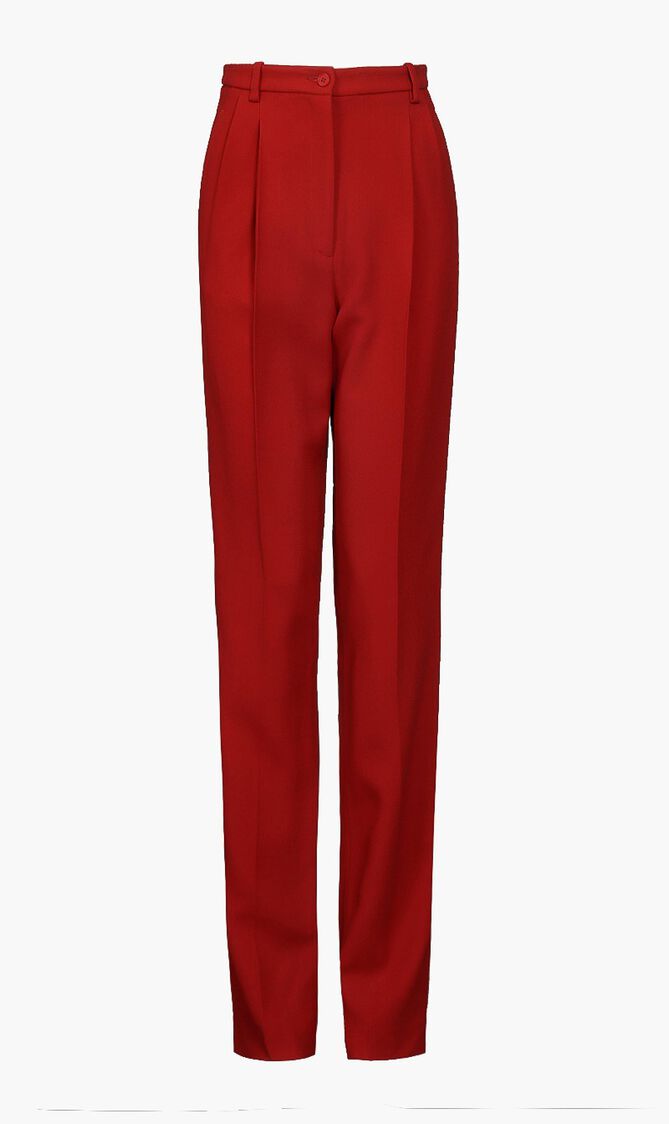 Pleated Straight Leg Pants