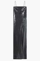 DOMA SEQUIN MAXI SLIT DRESS