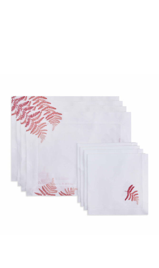 Fougeres Set of 4 Placemats & Napkins