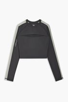 W LS SHINY CROP TOP 20175808 BLACKSILVER 91