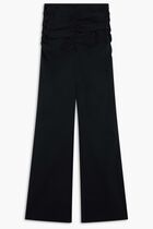 FLARED PANTS WITH DRAPING