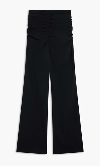 FLARED PANTS WITH DRAPING