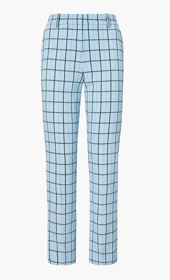 Chequered Belted Pants