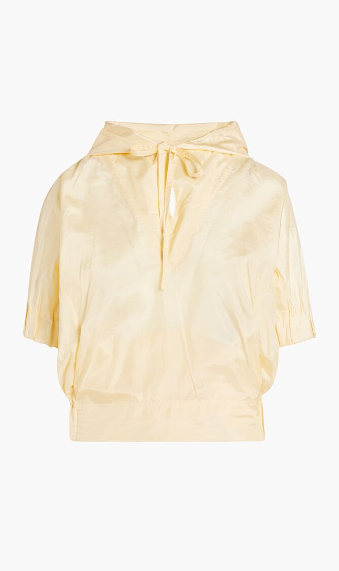 Sheer A Line Short Sleeve Jacket