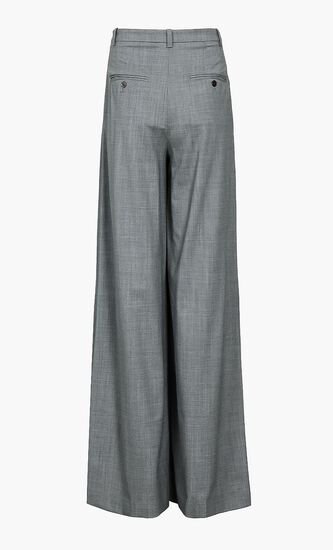 Stretch Wool Palazzo Pant